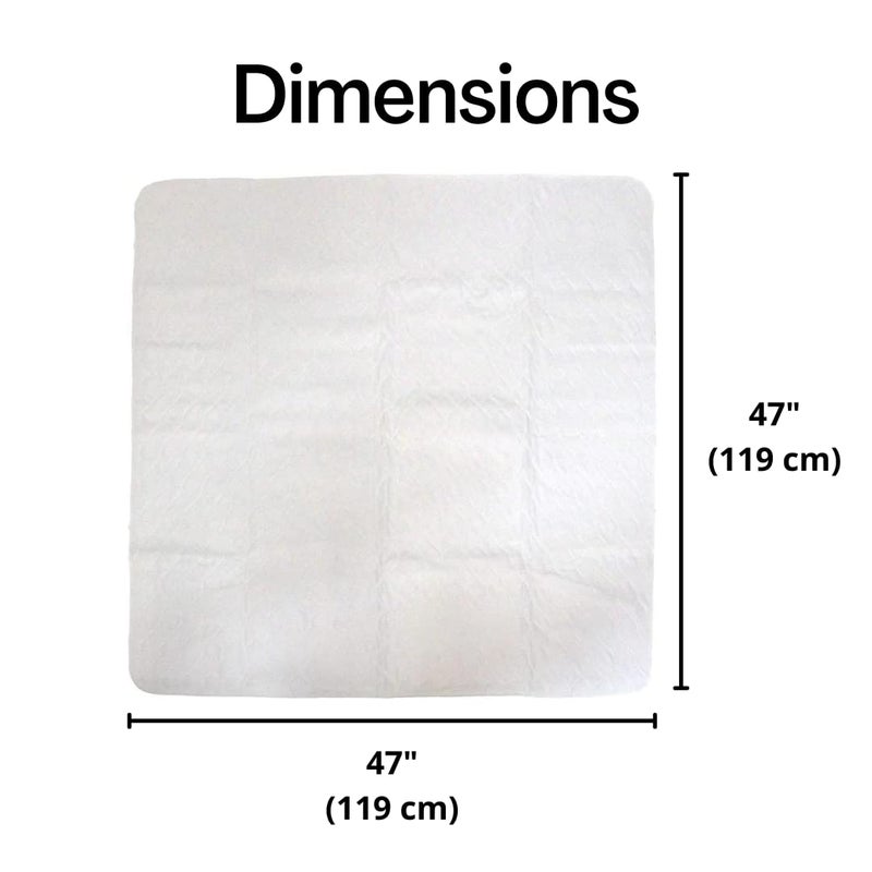 Midlee 47" x 47" Dog Pee Pad- Pack of 2- Washable & Reusable Large Puppy Potty Training Pad - Image 4